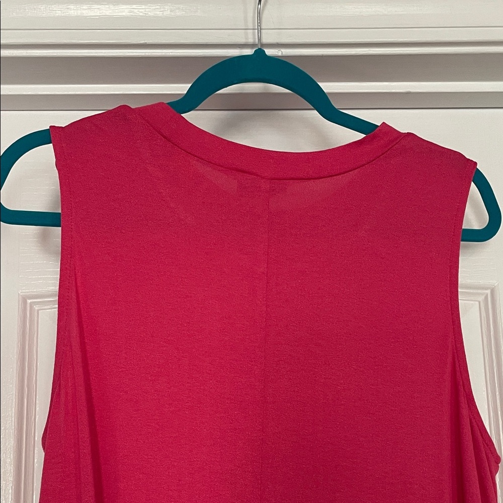 Lane Bryant Bold Pink Sleeveless Top - Picture 5 of 5
